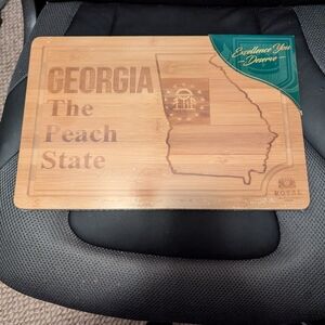 Georgia The Peach State Bamboo Cutting Board